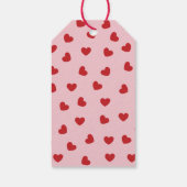 ワイヤーキツネテリアドッグメガネハートパターン ギフトタグ (裏面)