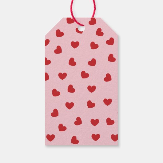 ワイヤーキツネテリアドッグメガネハートパターン ギフトタグ (裏面)