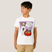 ワイヤーキツネテリアハロウィンキャンディ Tシャツ (正面フル)