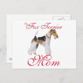 ワイヤーキツネテリアマザーズデイ ポストカード (正面/裏面)