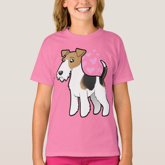 ワイヤーキツネテリアラブ Tシャツ (正面)