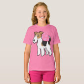 ワイヤーキツネテリアラブ Tシャツ (正面フル)