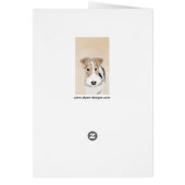 ワイヤーキツネテリア絵画ズ – かわいいオリジナルドッグアート (裏面)