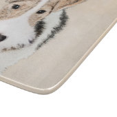 ワイヤーキツネテリア絵画ズ – かわいいオリジナルドッグアート カッティングボード (角)