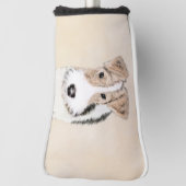 ワイヤーキツネテリア絵画ズ – かわいいオリジナルドッグアート ゴルフヘッドカバー (回転90)