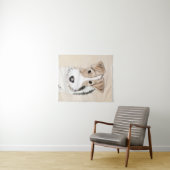 ワイヤーキツネテリア絵画ズ – かわいいオリジナルドッグアート タペストリー (インサイチュ(横))