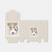 ワイヤーキツネテリア絵画ズ – かわいいオリジナルドッグアート フェイバーボックス (折り畳みなし)