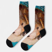 ワイヤーキツネテリア絵画パピーの子犬 – Dog Art ソックス (左)