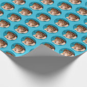 ワイヤーキツネテリア絵画パピーの子犬 – Dog Art ラッピングペーパー (角)