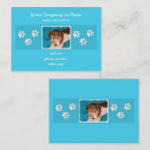 ワイヤーキツネテリア絵画パピーの子犬 – Dog Art 名刺 (正面/裏面)