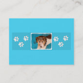 ワイヤーキツネテリア絵画パピーの子犬 – Dog Art 名刺 (裏面)