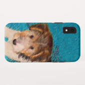 ワイヤーキツネテリア絵画パピーの子犬 – Dog Art Case-Mate iPhoneケース (裏面(横))