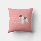 ワイヤーキツネテリア – A True Love Story Never Ends クッション (裏面)