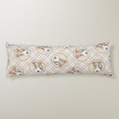 ワイヤーキツネ絵を描テリアの三色WFTペットドッグアート ボディピロー (裏面)