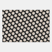 ワイヤーキツネ絵を描テリアの三色WFTペットドッグアート ラッピングペーパーシート (正面3)