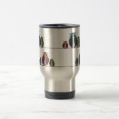 ワイヤータンブラーのフクロウ トラベルマグ (中央)