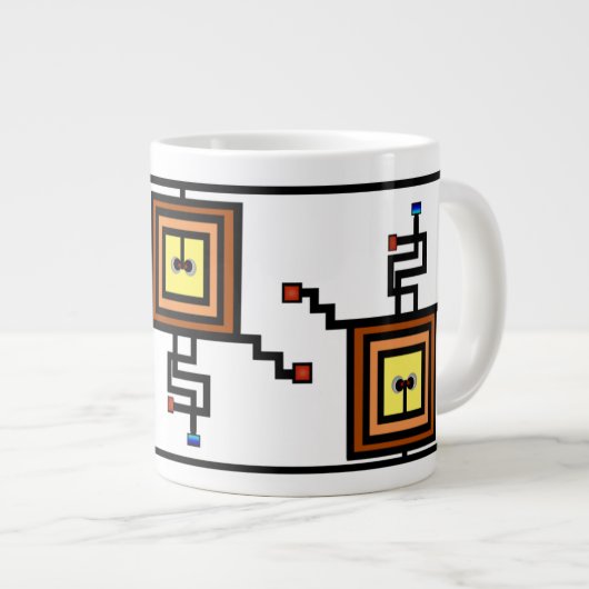 ワイヤードマグ ジャンボコーヒーマグカップ (正面右)