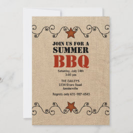 ワイヤードレッドスターBBQ招待状 招待状