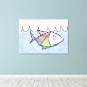 ワイヤーフィッシュ キャンバスプリント (インサイチュ (ウッドフロア))