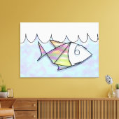 ワイヤーフィッシュ キャンバスプリント (インサイチュ (リビング))