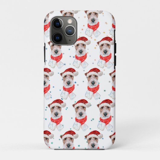 ワイヤーフォックステリアのクリスマススター Case-Mate iPhoneケース (裏面)