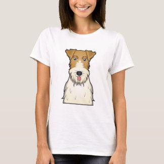 ワイヤーフォックステリア犬の漫画 Tシャツ