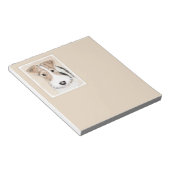 ワイヤーフォックステリア犬の絵画-かわいい元の犬の芸術 ノートパッド (アングル)