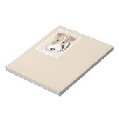 ワイヤーフォックステリア犬の絵画-かわいい元の犬の芸術 ノートパッド (回転)