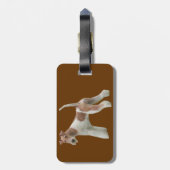 ワイヤーフォックステリア犬の荷物のラベル ラゲッジタグ (裏面縦)