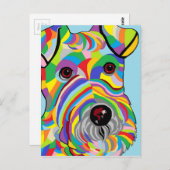 ワイヤーフォックステリア犬 ポストカード (正面/裏面)