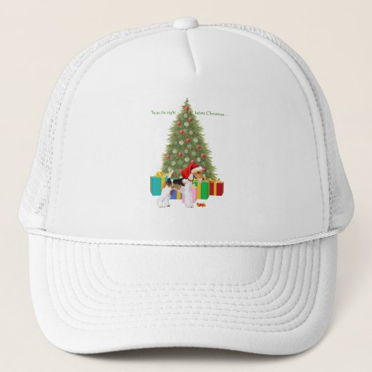 ワイヤーフォックステリア クリスマス キャップ (正面)