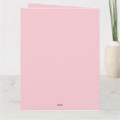 ワイヤーフォックステリア 犬 ハート メガネ ピンク 赤 カード (裏面)