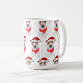 ワイヤーフォックステリエル犬のクリスマススター コーヒーマグカップ (正面右)