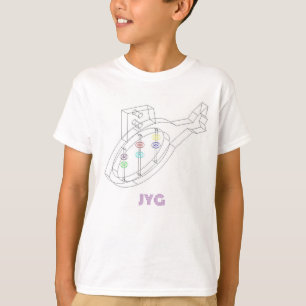 ワイヤーフレーム潜水艦Tシャツ Tシャツ