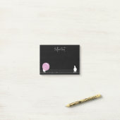 ワイヤーブラックおもしろいに乗ったかわいいバブルガムの鳥|過去記事 ポストイット (デスク上)