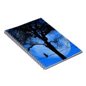 ワイヤーブルームーンに乗った猫 ノートブック (右側)