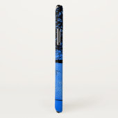 ワイヤーブルームーンに乗った猫 Case-Mate iPhoneケース (裏面/右)