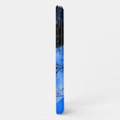 ワイヤーブルームーンに乗った猫 Case-Mate iPhoneケース (裏面/左)