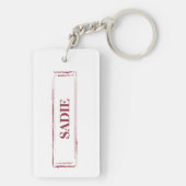 ワイヤーヘアジャック・ラッセルおもしろい・クリスマス犬 キーホルダー (裏面)