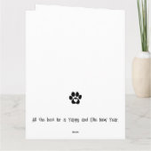 ワイヤーヘアポインタ小妖精や小人子犬クリスマスカード カード (裏面)