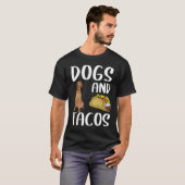ワイヤーヘアード・ヴィズラとタコス 犬 メキシコ料理 Tシャツ (正面フル)
