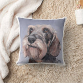 ワイヤーヘッドダックスフント犬の犬芸用枕 クッション (ブランケット)