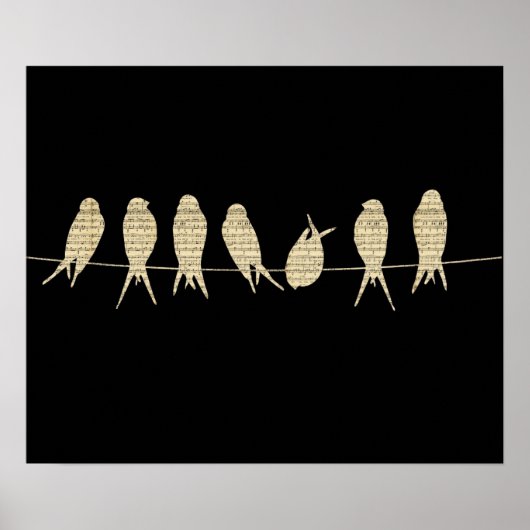 ワイヤーポスターの鳥 ポスター (正面)