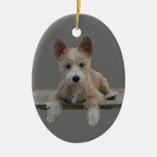 ワイヤーポルトガル語Podengo Pequeno セラミックオーナメント