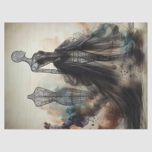 ワイヤーマ包まれたネキン1ゴシックスタイル 薄葉紙 (正面)