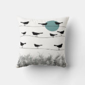 ワイヤー枕の鳥 クッション (裏面)