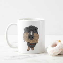 ワイヤー毛のソーセージ犬 コーヒーマグカップ