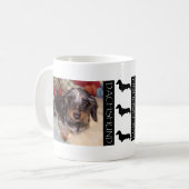 ワイヤー毛のDoxieのコーヒー・マグ コーヒーマグカップ (正面左)