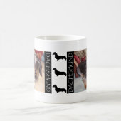 ワイヤー毛のDoxieのコーヒー・マグ コーヒーマグカップ (中央)