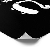 ワイヤー補聴器を装着している聴覚の懸命 ポスター (角)